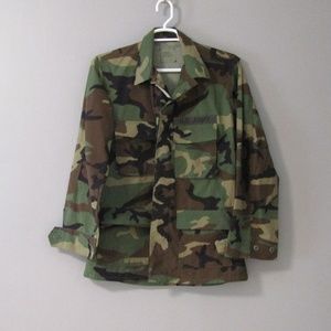 NEW US Army Woodland Camo BDU Blouse Shirt Size M